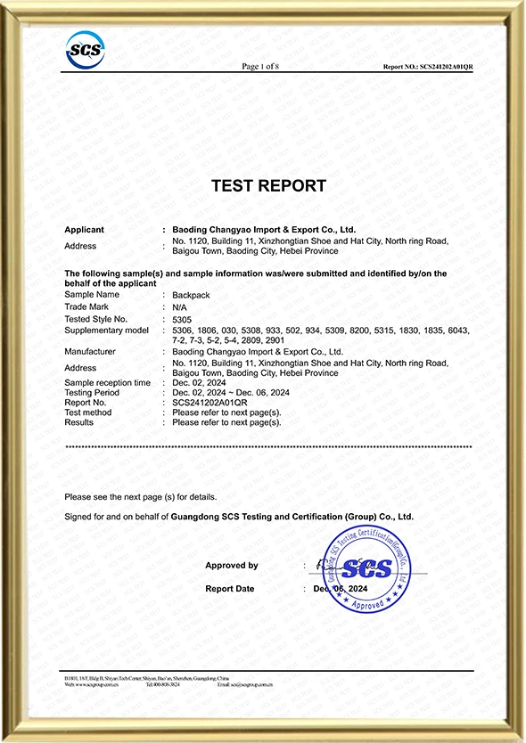 Test Report Test Report