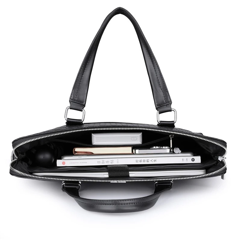 XM5236 Business PU Leather Laptop Bag
