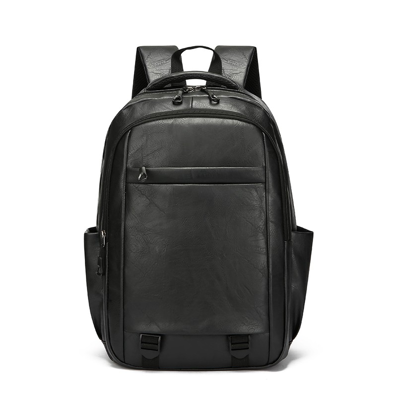 DK1166 Waterproof PU Leather Softback Men's Backpack