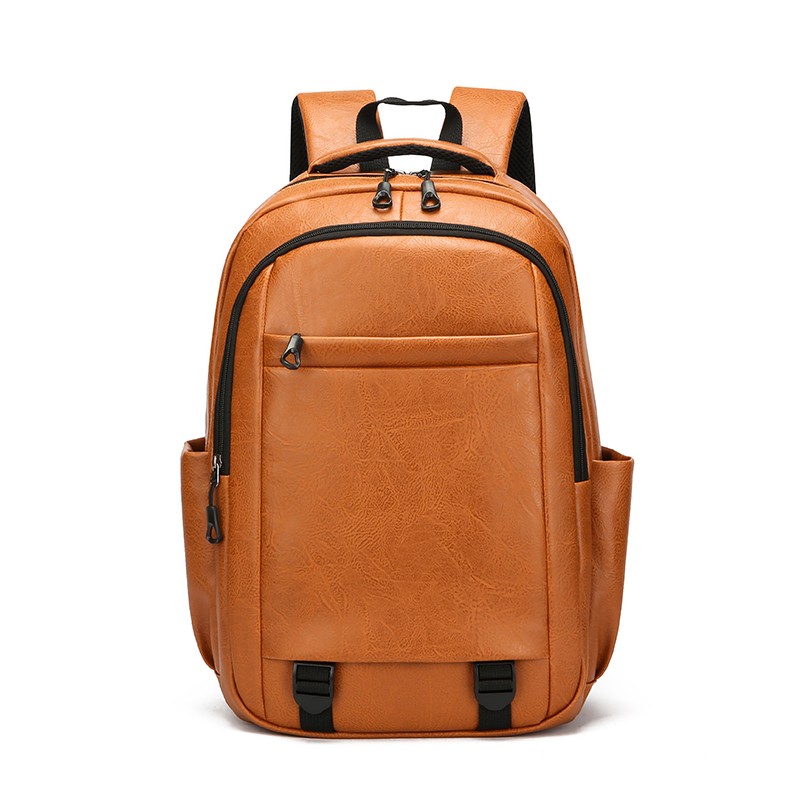 DK1166 Waterproof PU Leather Softback Men's Backpack