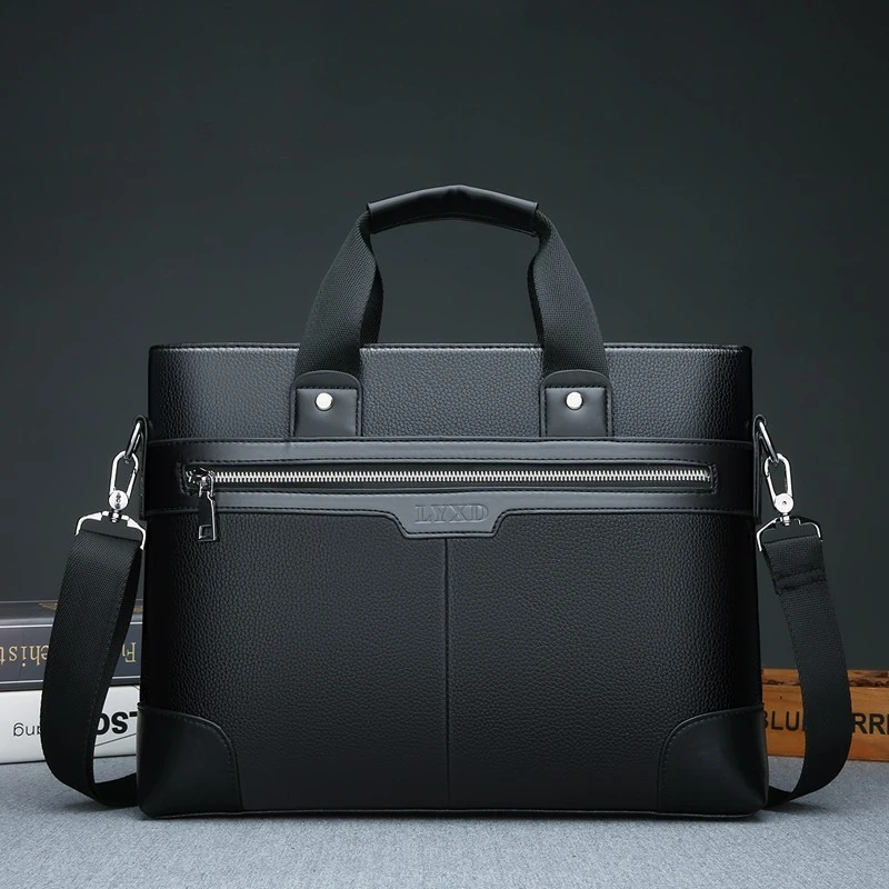 JMR882-3 PU Leather Briefcase Handbag