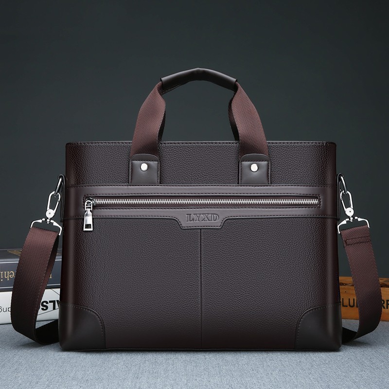 JMR882-3 PU Leather Briefcase Handbag