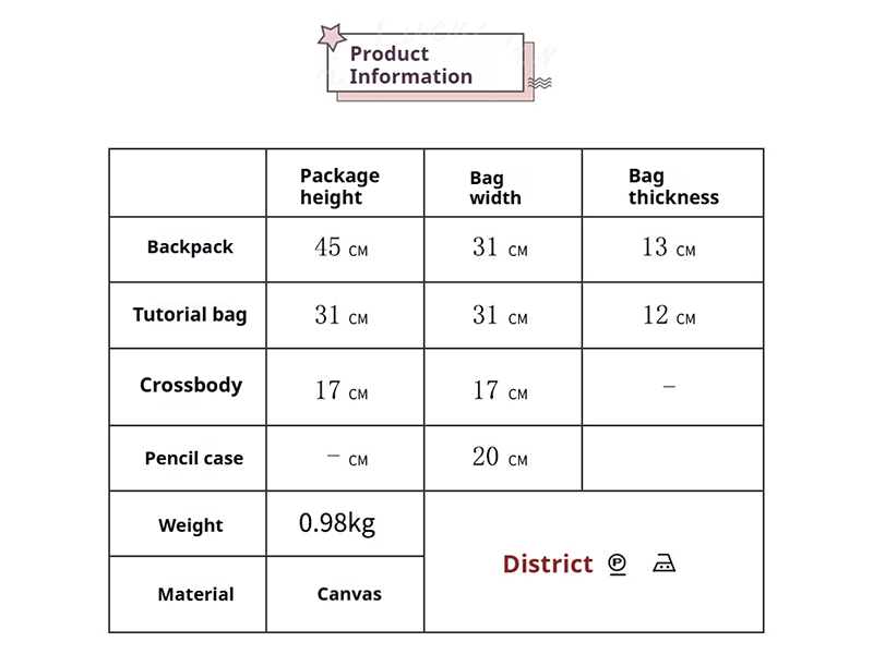 MN8126 5-in-1 Student Backpack