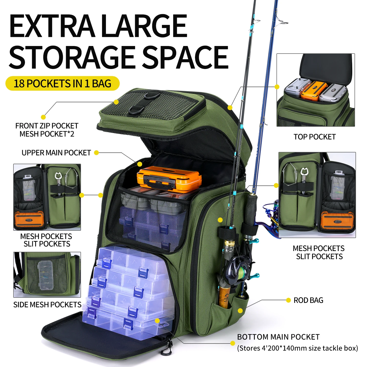 ZM-1870 Fishing Backpack