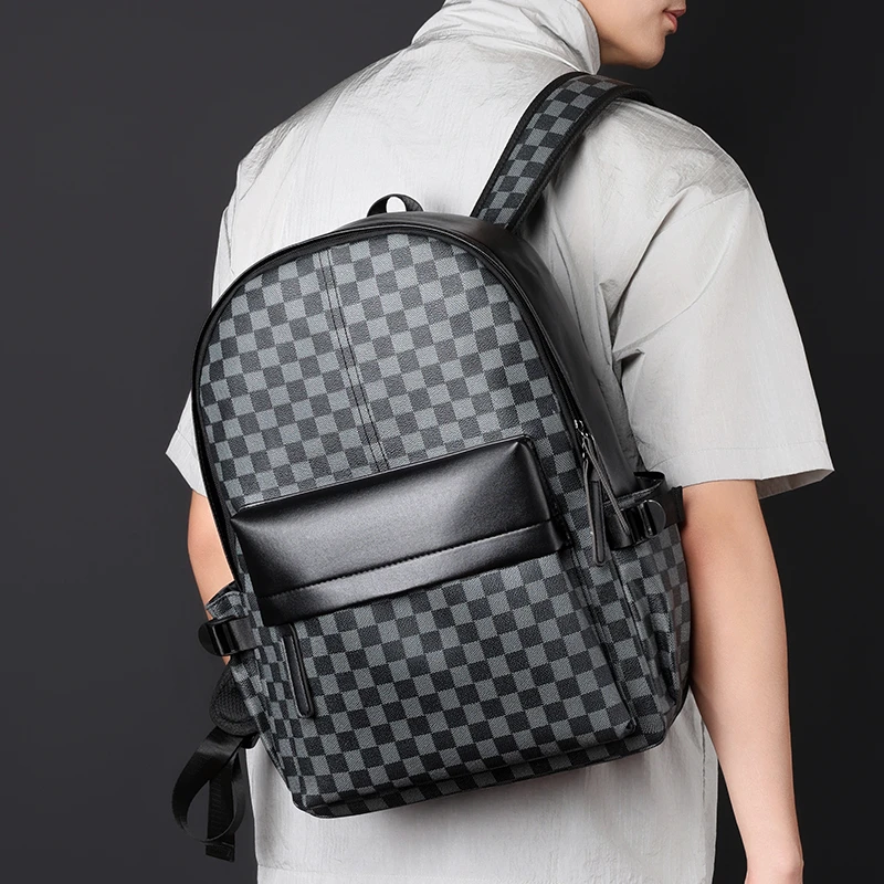 XX5003 Business Laptop Bag Large Capacity Leather Backpack