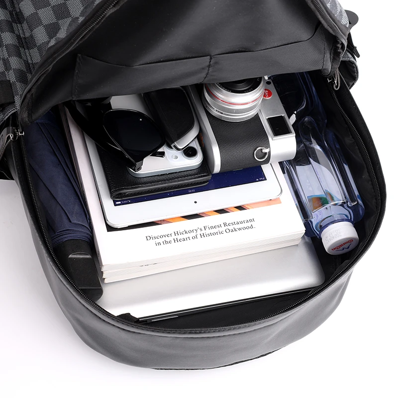 XX5003 Business Laptop Bag Large Capacity Leather Backpack