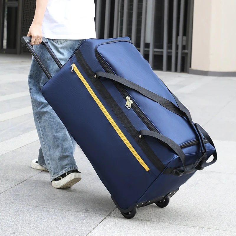 FLPN-7510-1Large Capacity Folding Oxford Cloth Stripe Travel bag
